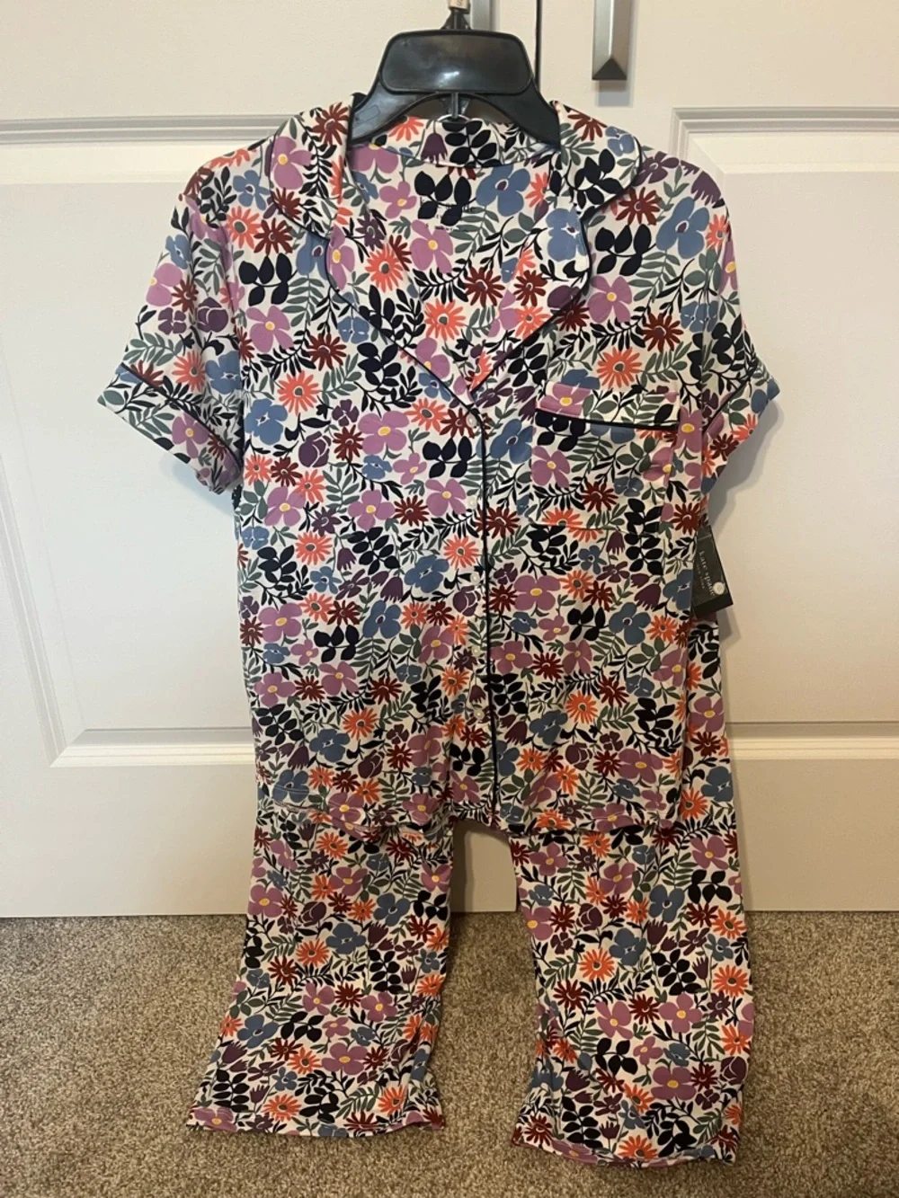 Kate Spade Antique Floral Pajama Set Sz S NWT